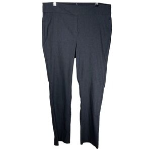 Rekucci Womens Secret Figure Pull On Straight Leg Pants‎ Dark Gray 16 Tall 34"